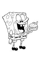 SpongeBob SquarePants kleurplaat 14